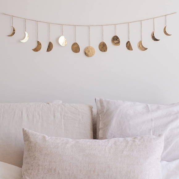 Gold Moon Phases Wall Decor - Picture 1 of 4